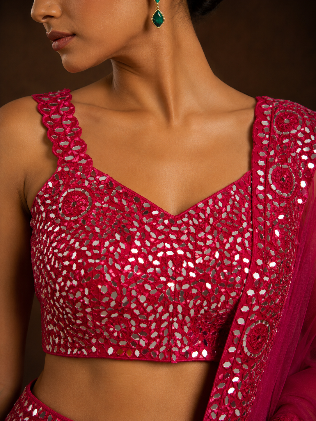 Crimson Mirage Lehenga