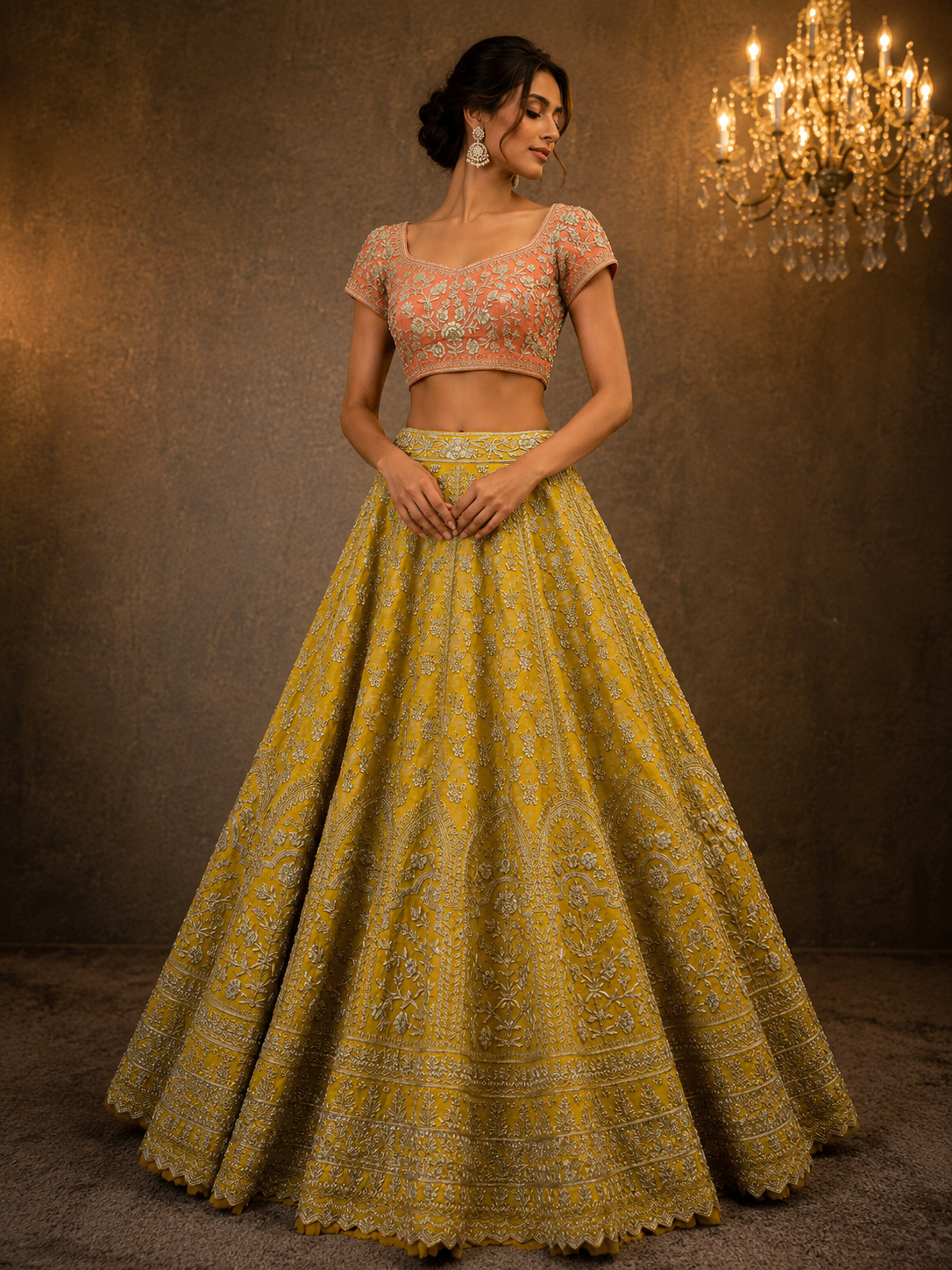 Saffron Blossom Lehenga