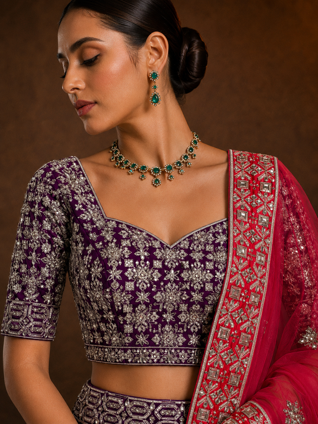 Royal Amethyst Lehenga