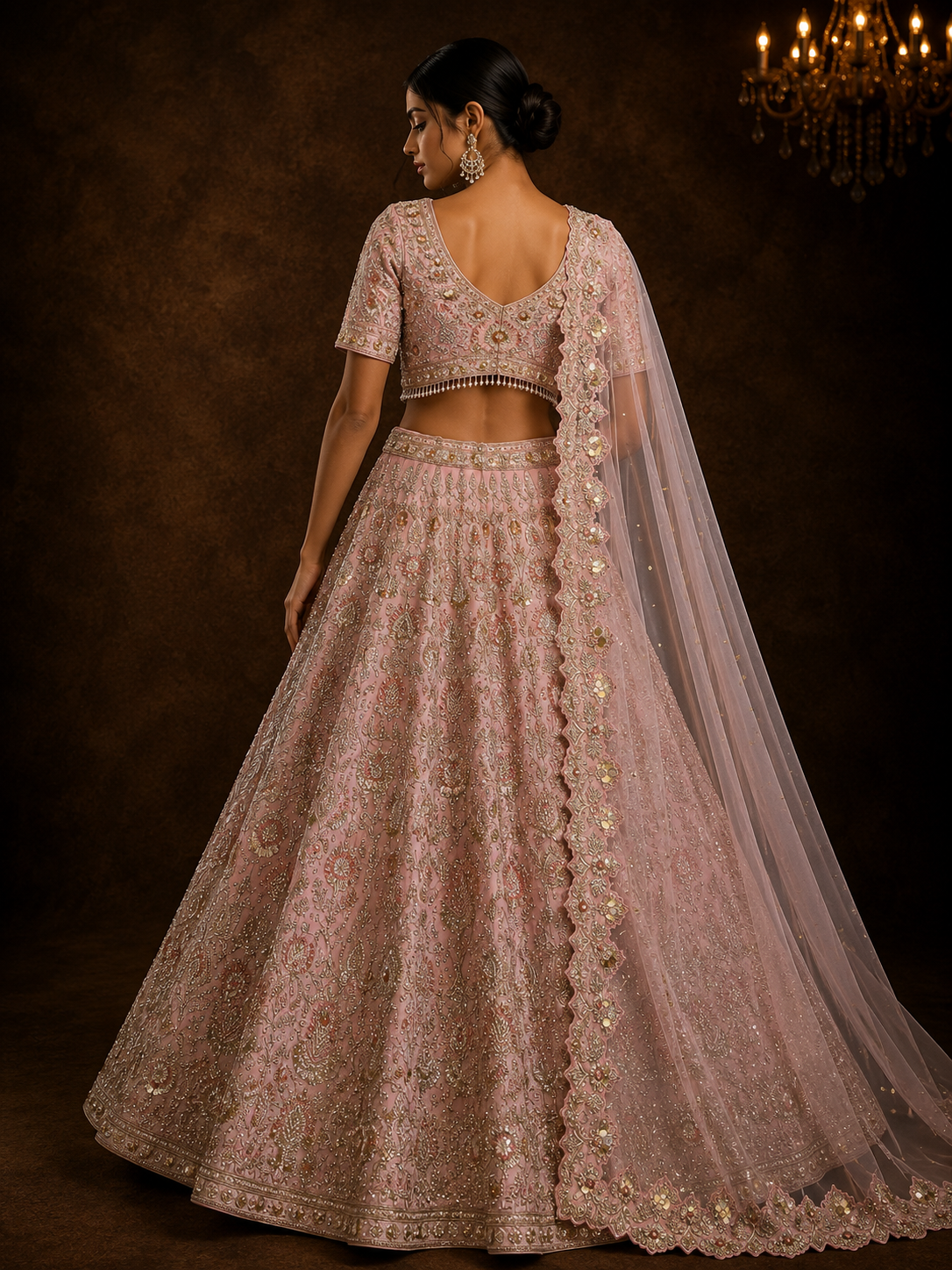 Rosé Éclat Lehenga