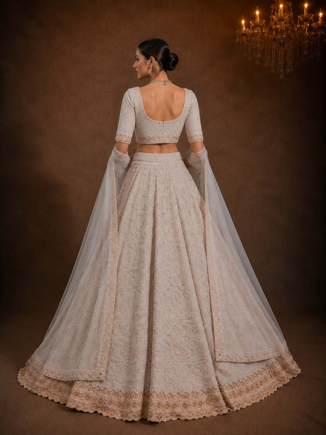 Ivory Élan Lehenga