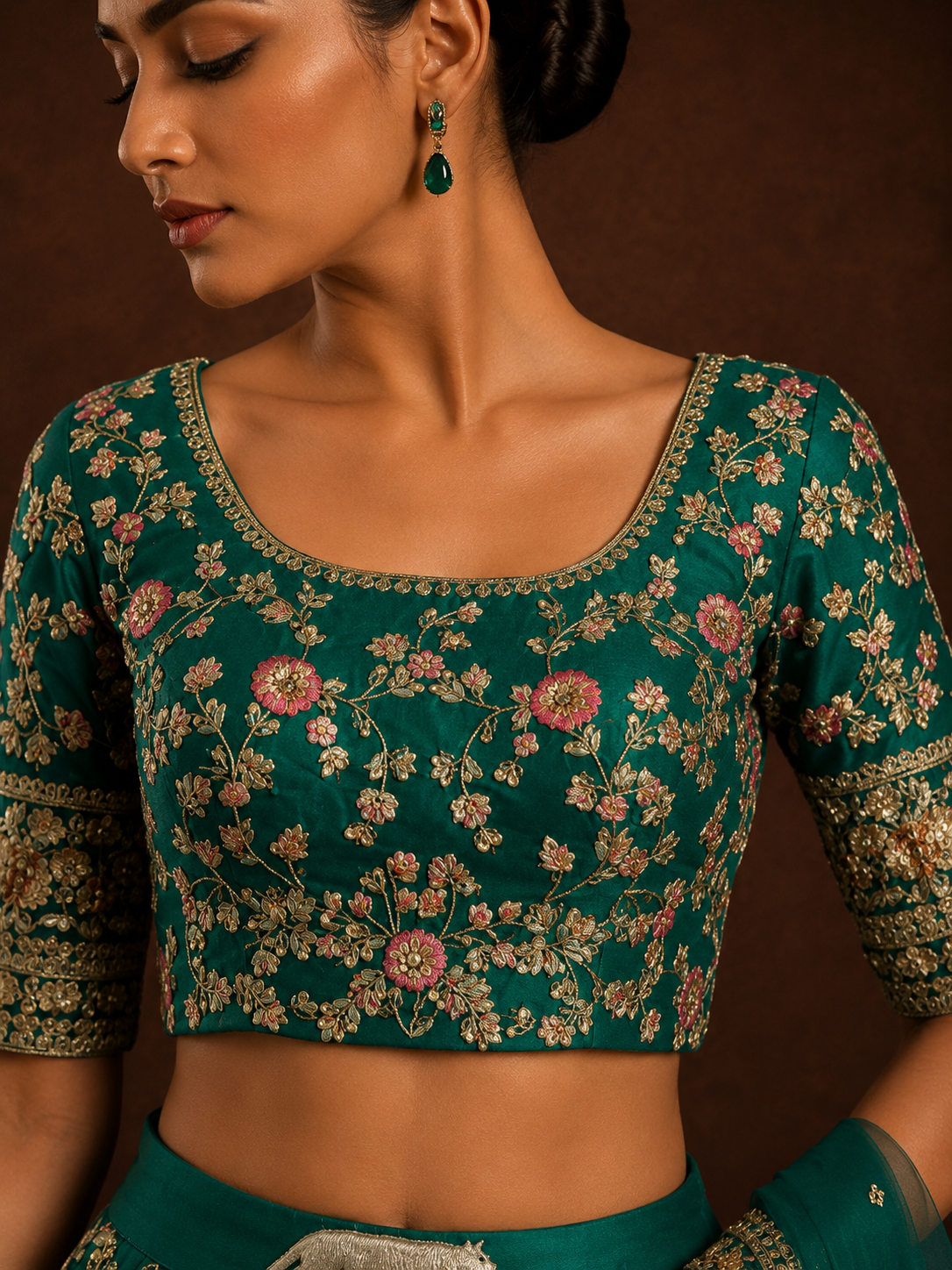 Emerald Noor Lehenga