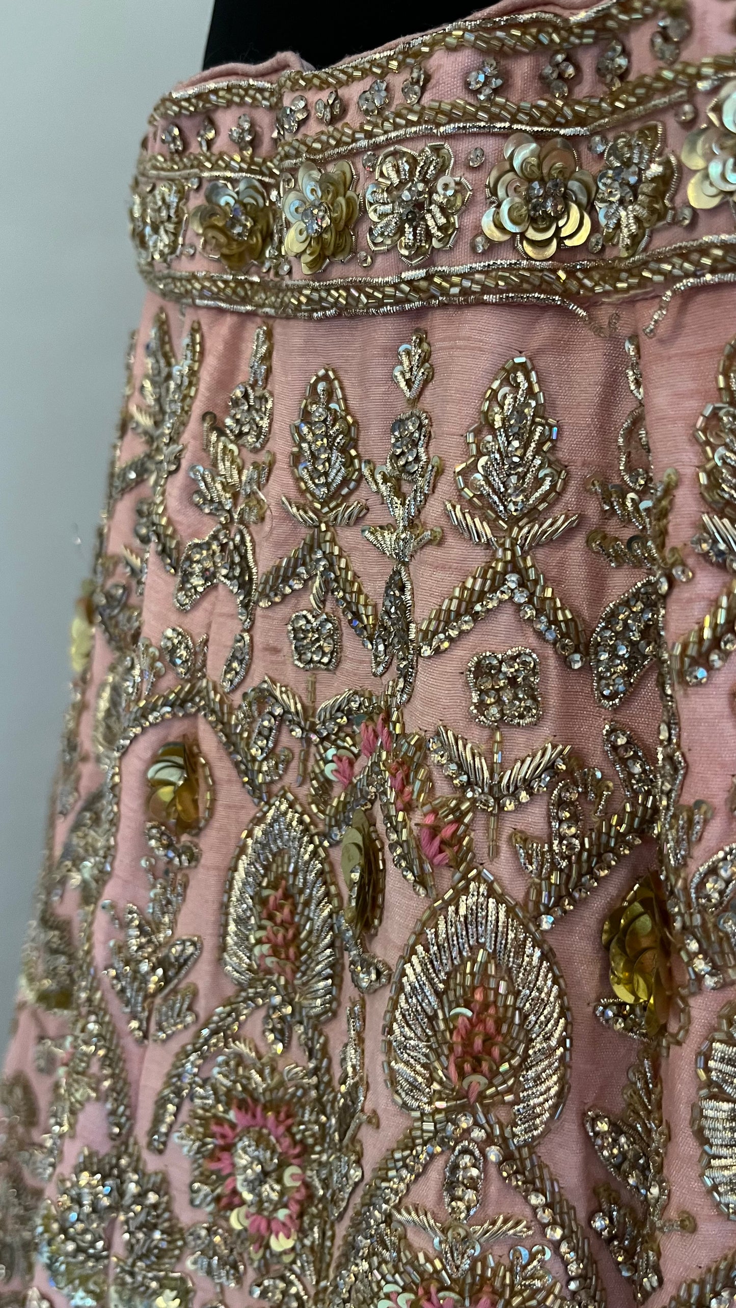 Rosé Éclat Handcrafted Bridal Lehenga