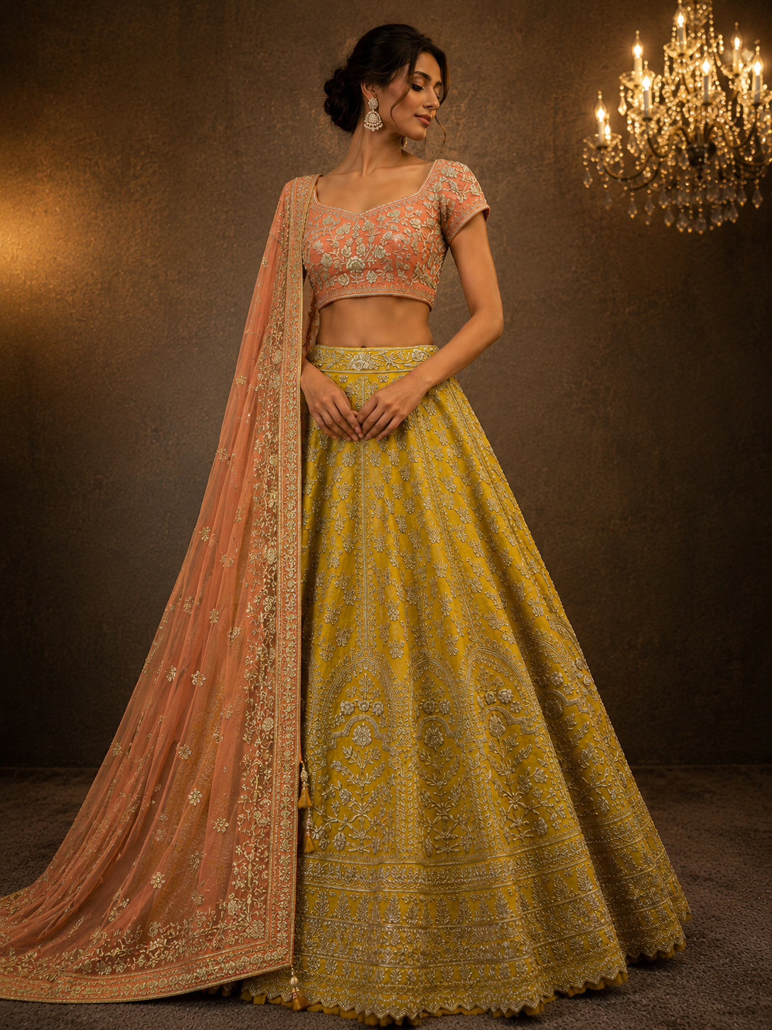 Saffron Blossom Lehenga