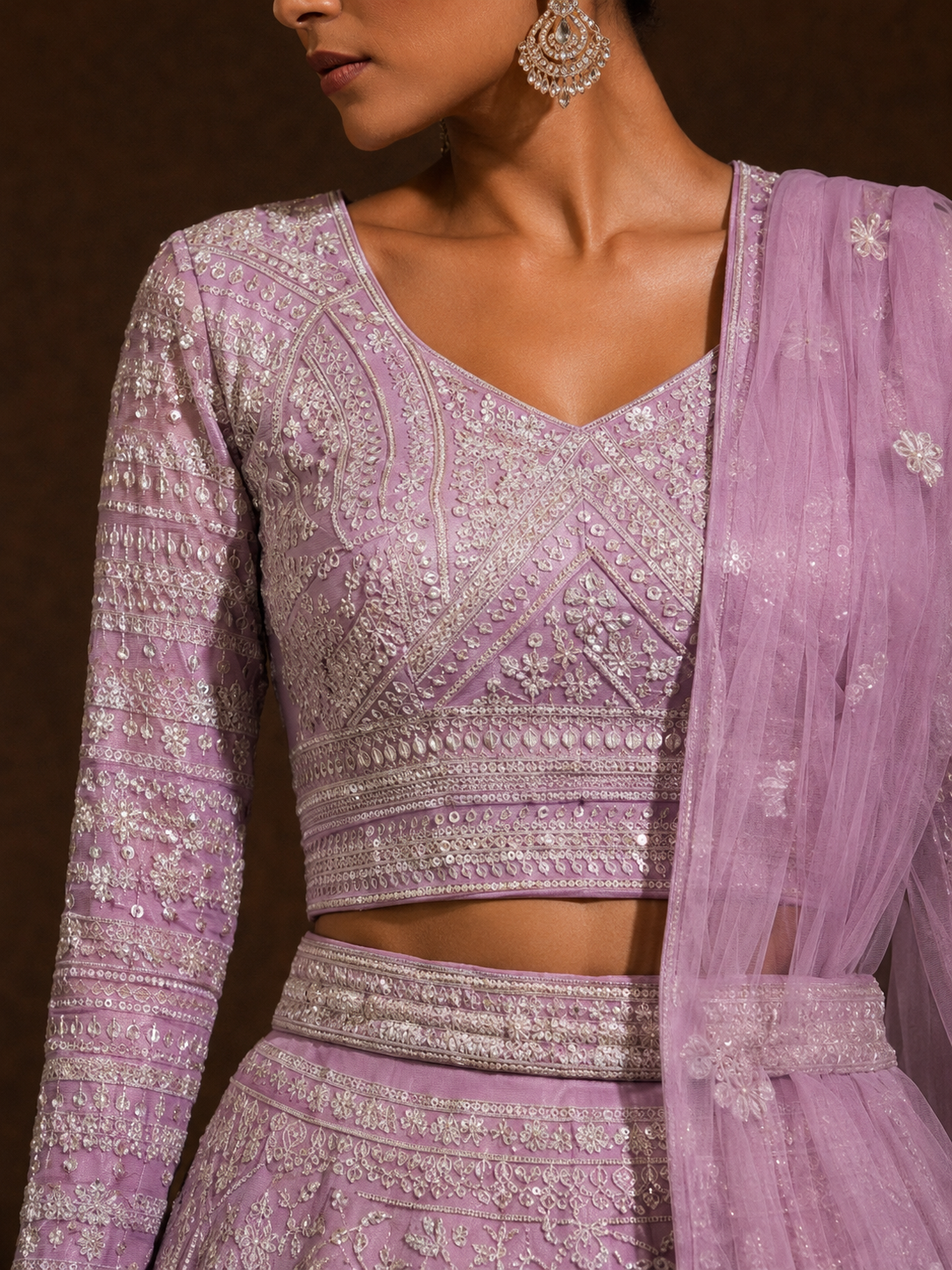 Lilac Étoile Lehenga