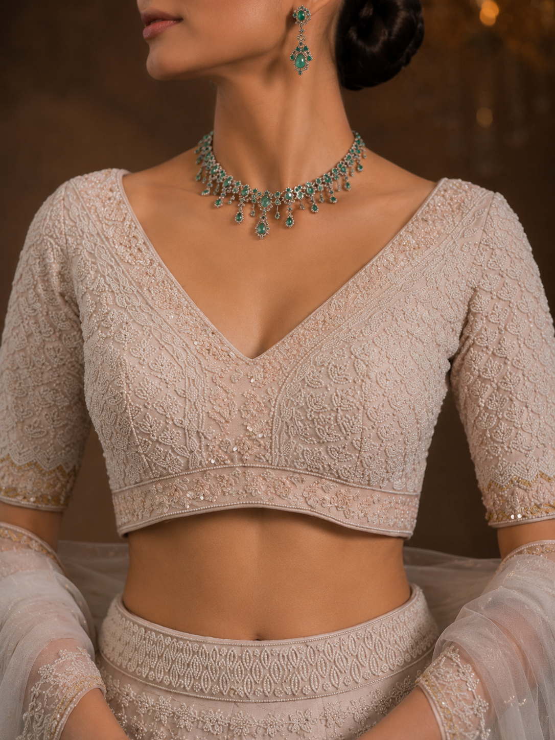 Ivory Élan Lehenga