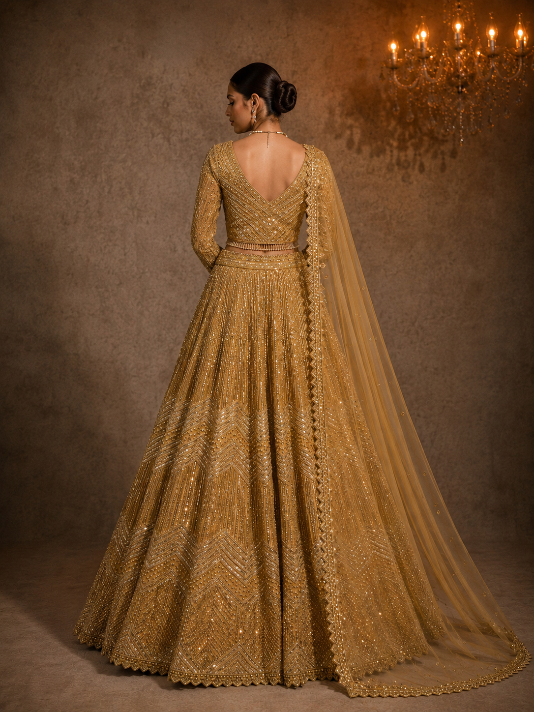 Sunehri Noor Lehenga