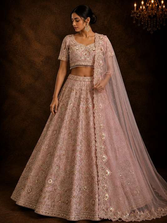 Rosé Éclat Lehenga