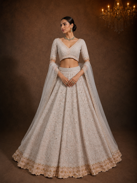 Ivory Élan Lehenga