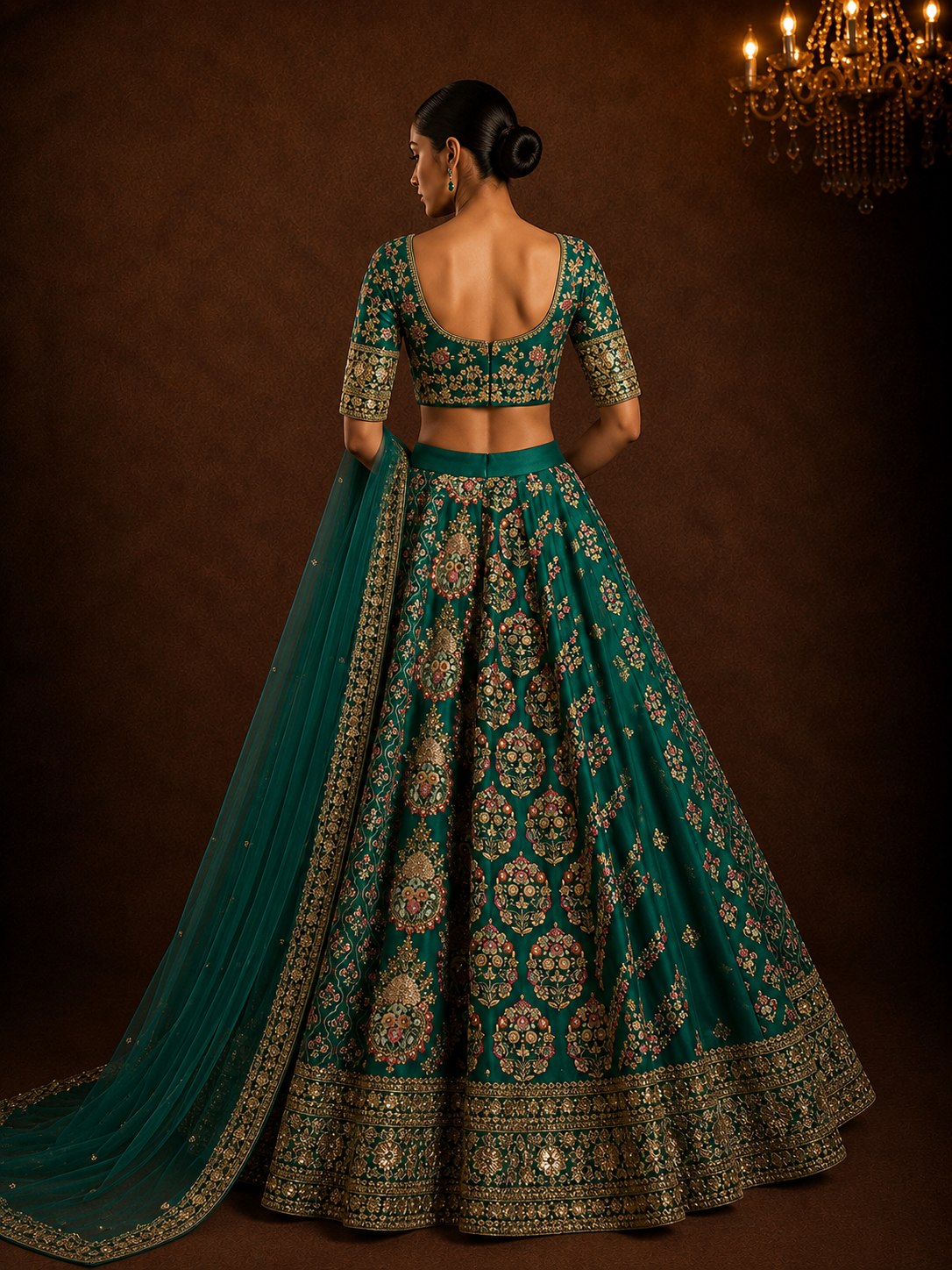 Emerald Noor Lehenga
