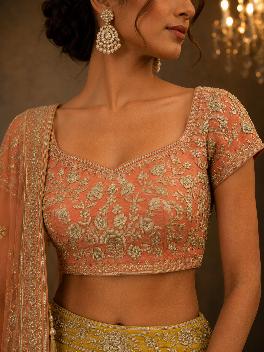 Saffron Blossom Lehenga