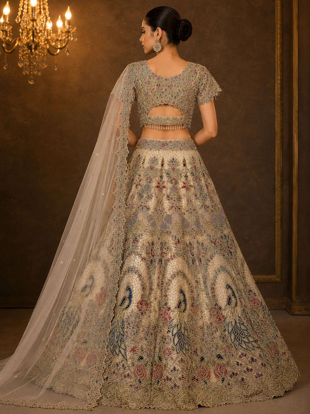 Ivory Peacock Heirloom