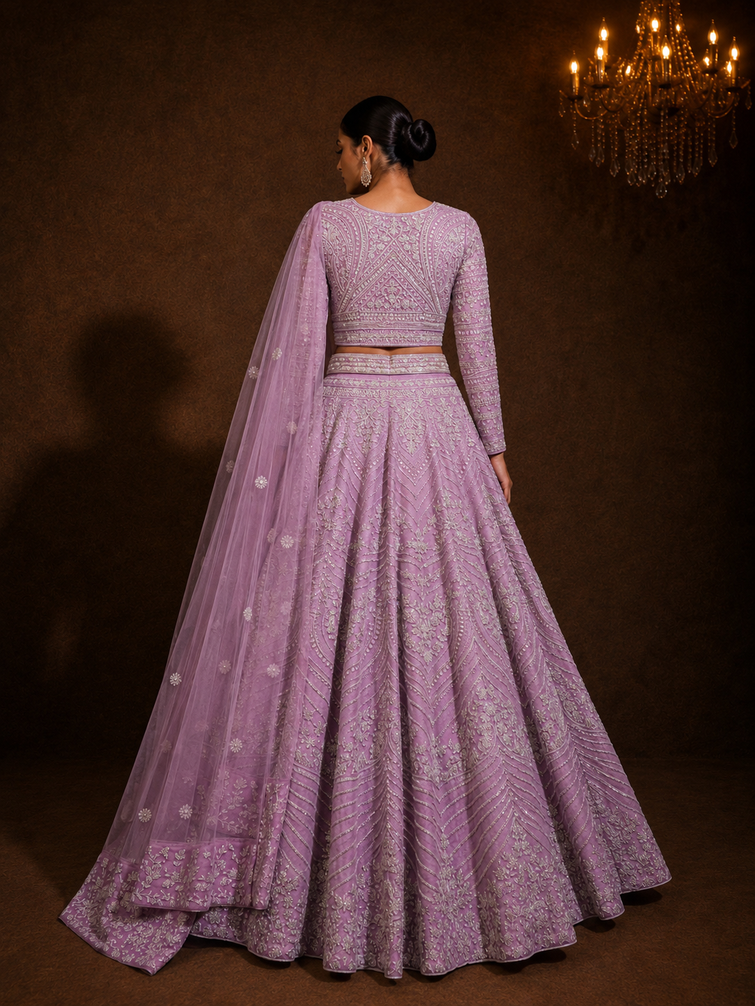 Lilac Étoile Lehenga