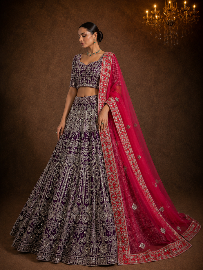 Royal Amethyst Lehenga