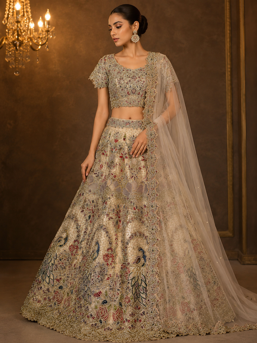Ivory Peacock Heirloom