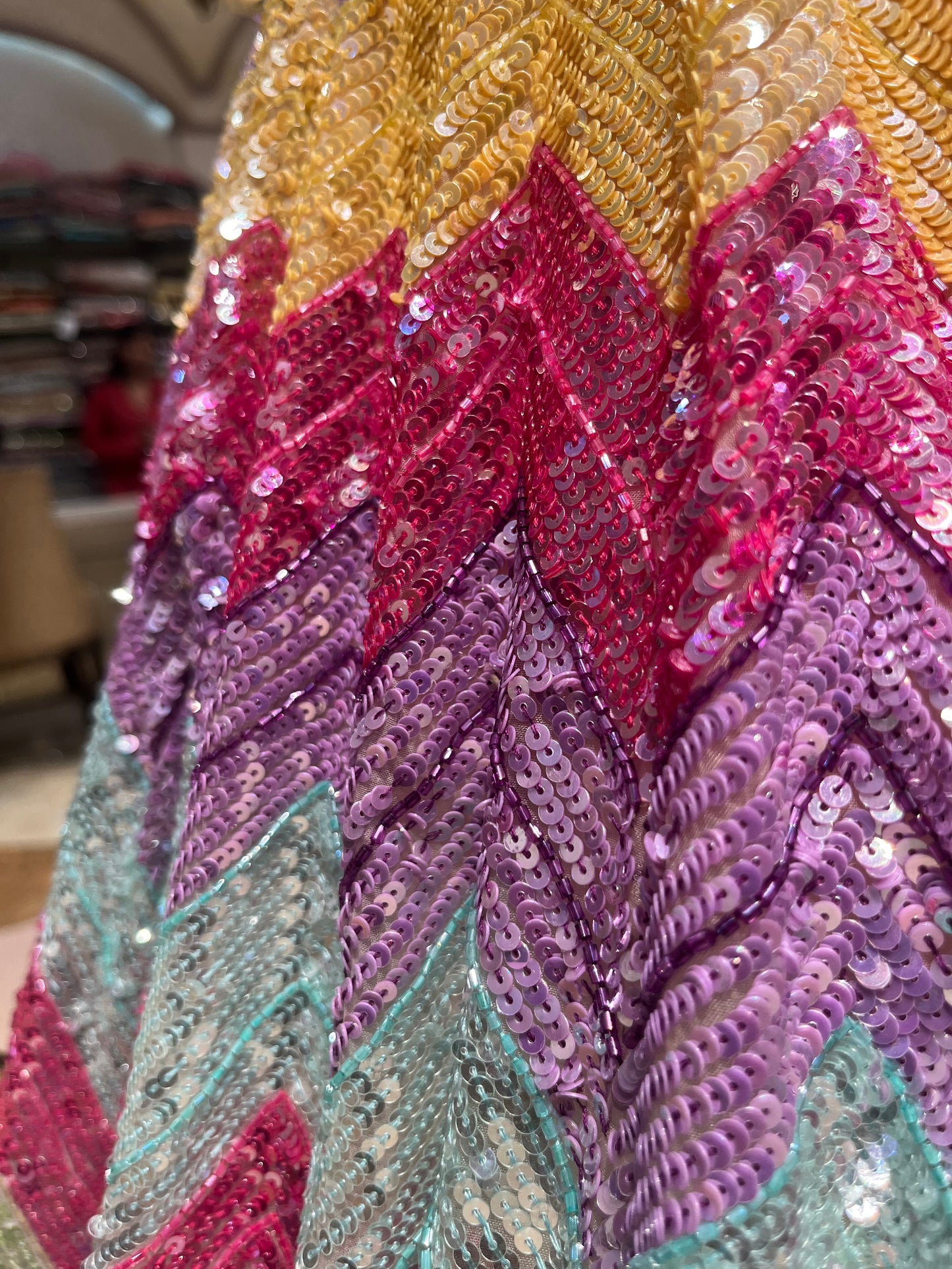 Aurora Prism Sequin Couture Lehenga