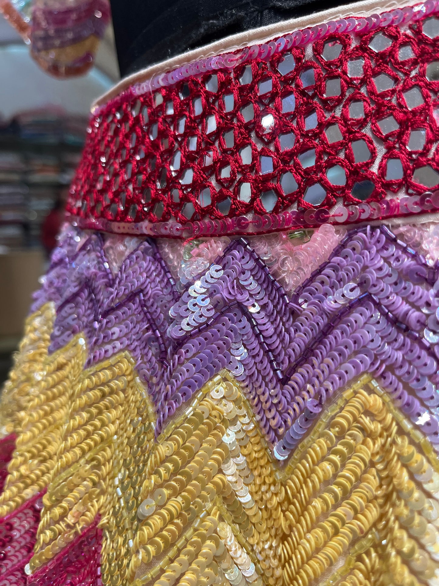 Aurora Prism Sequin Couture Lehenga