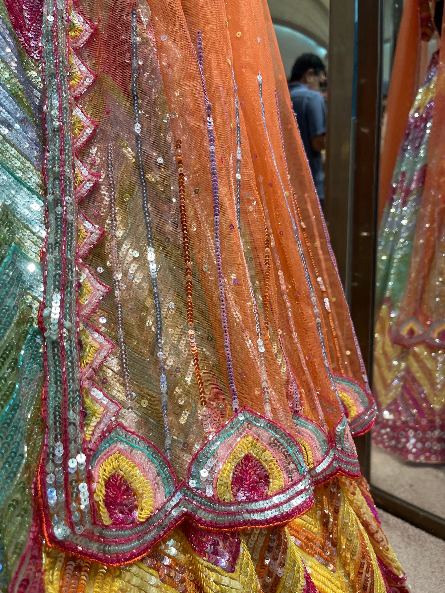 Aurora Prism Sequin Couture Lehenga