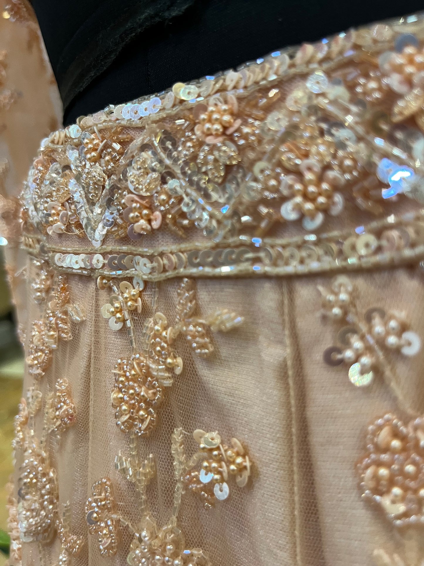 Noorie Bride Blush Champagne Handcrafted Bridal Lehenga Set