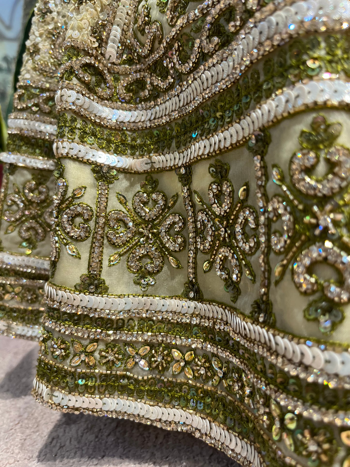 Champagne Gold Regal Bridal Lehenga Couture