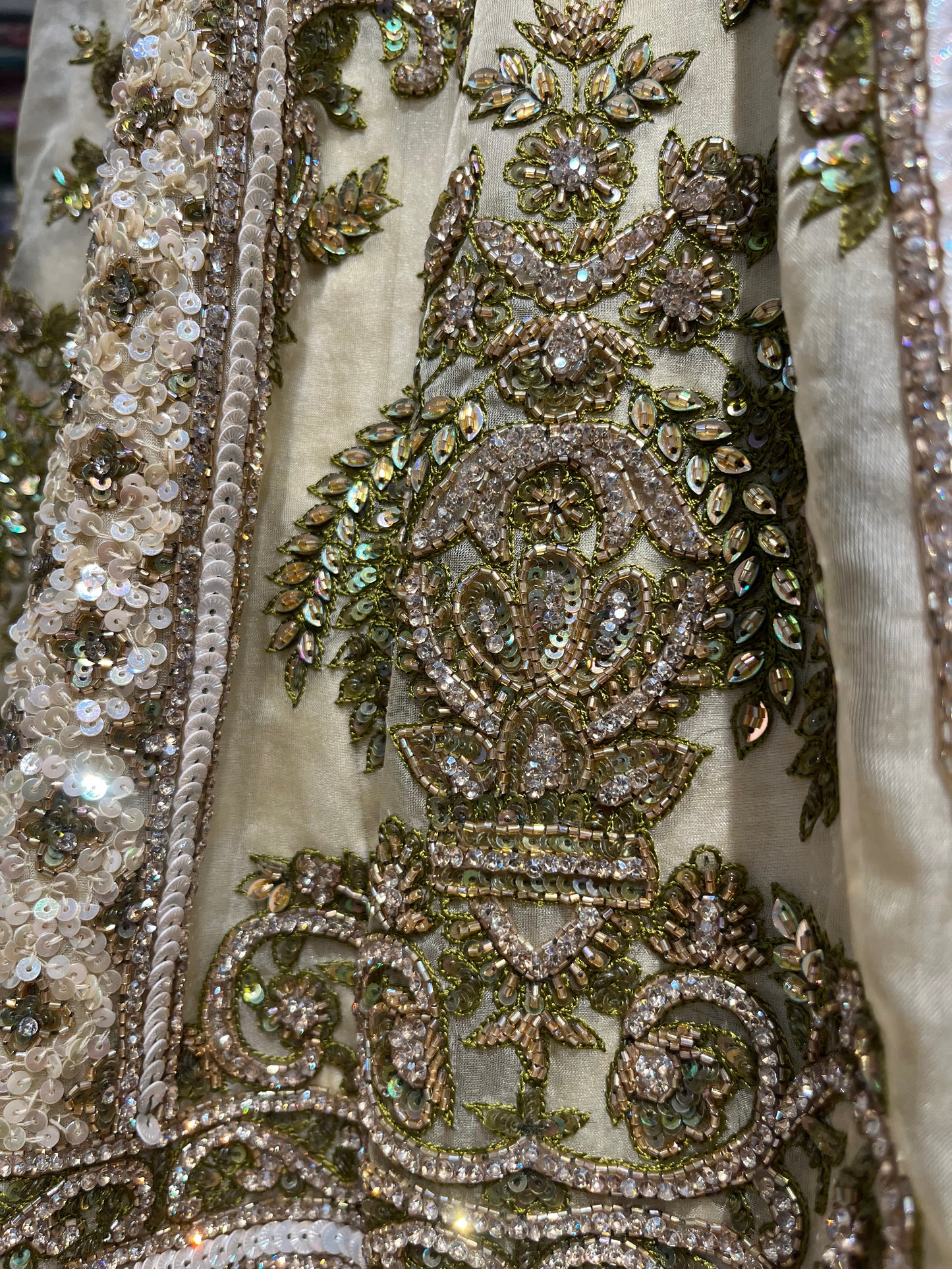 Champagne Gold Regal Bridal Lehenga Couture