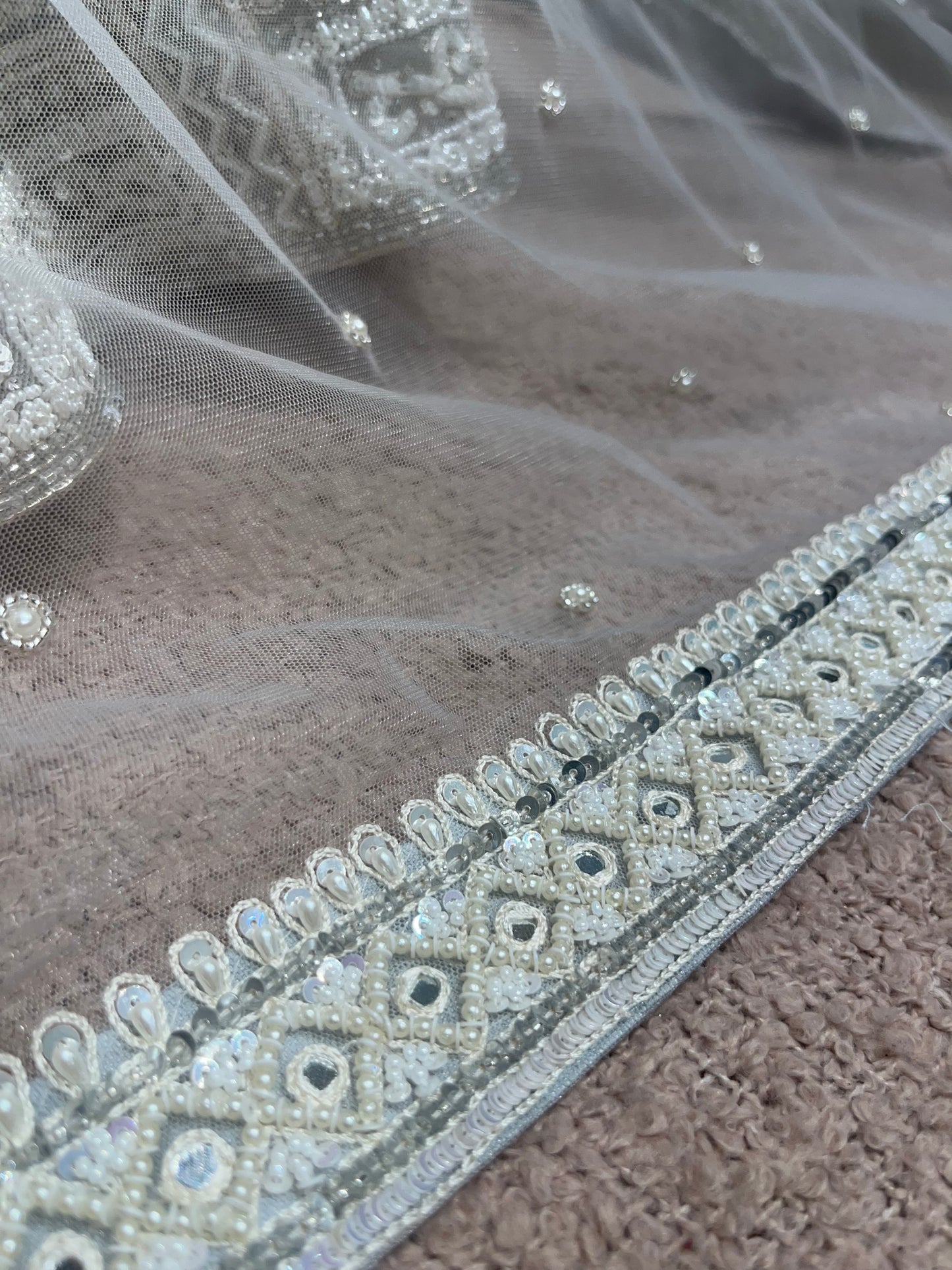 Platinum Ivory Regal Bridal Lehenga Set