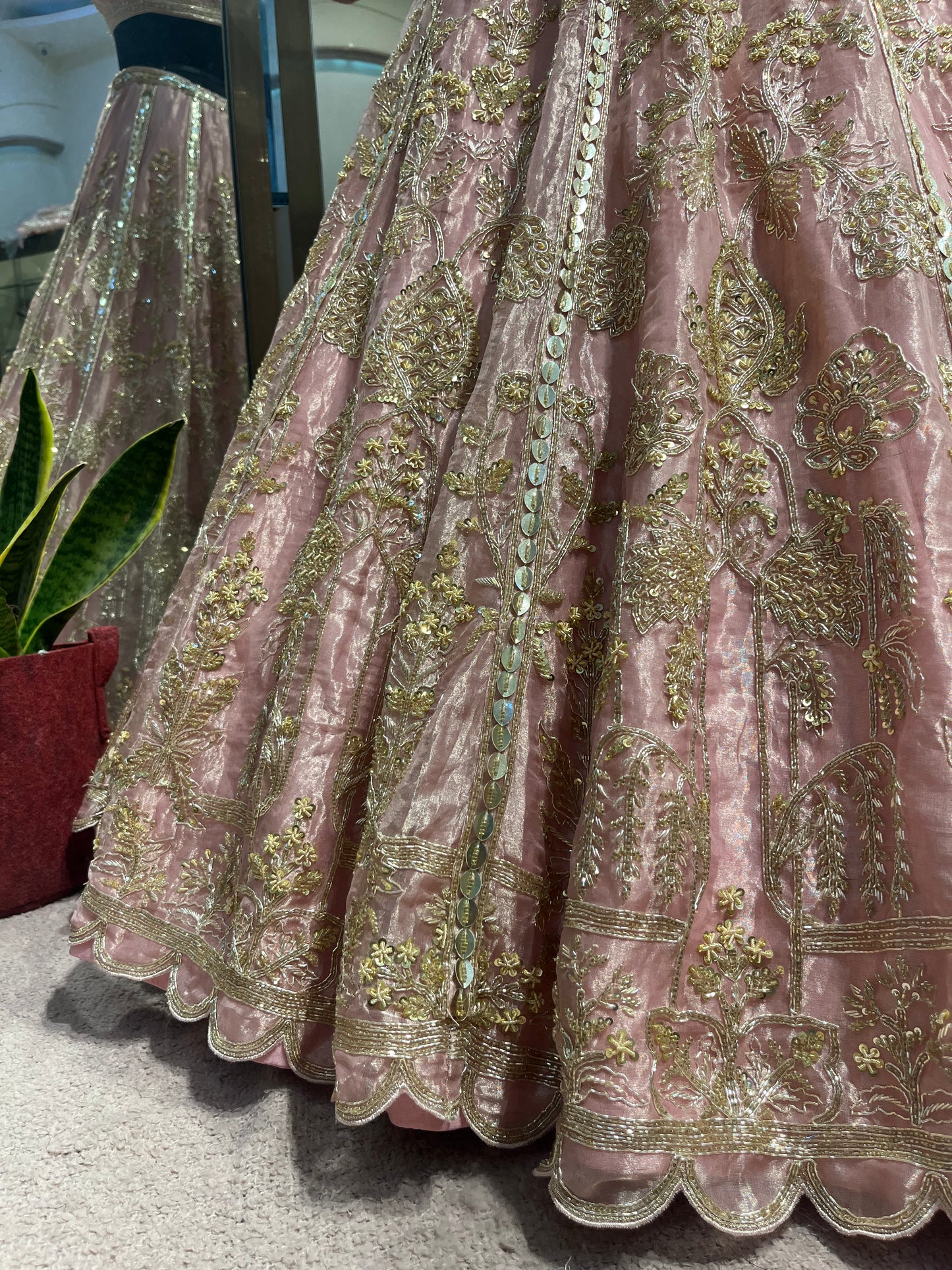 Blush Gold Heritage Bridal Lehenga