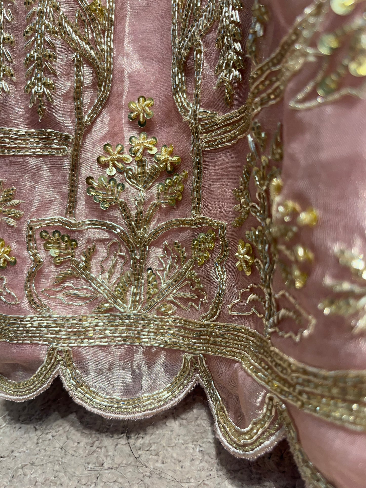 Blush Gold Heritage Bridal Lehenga