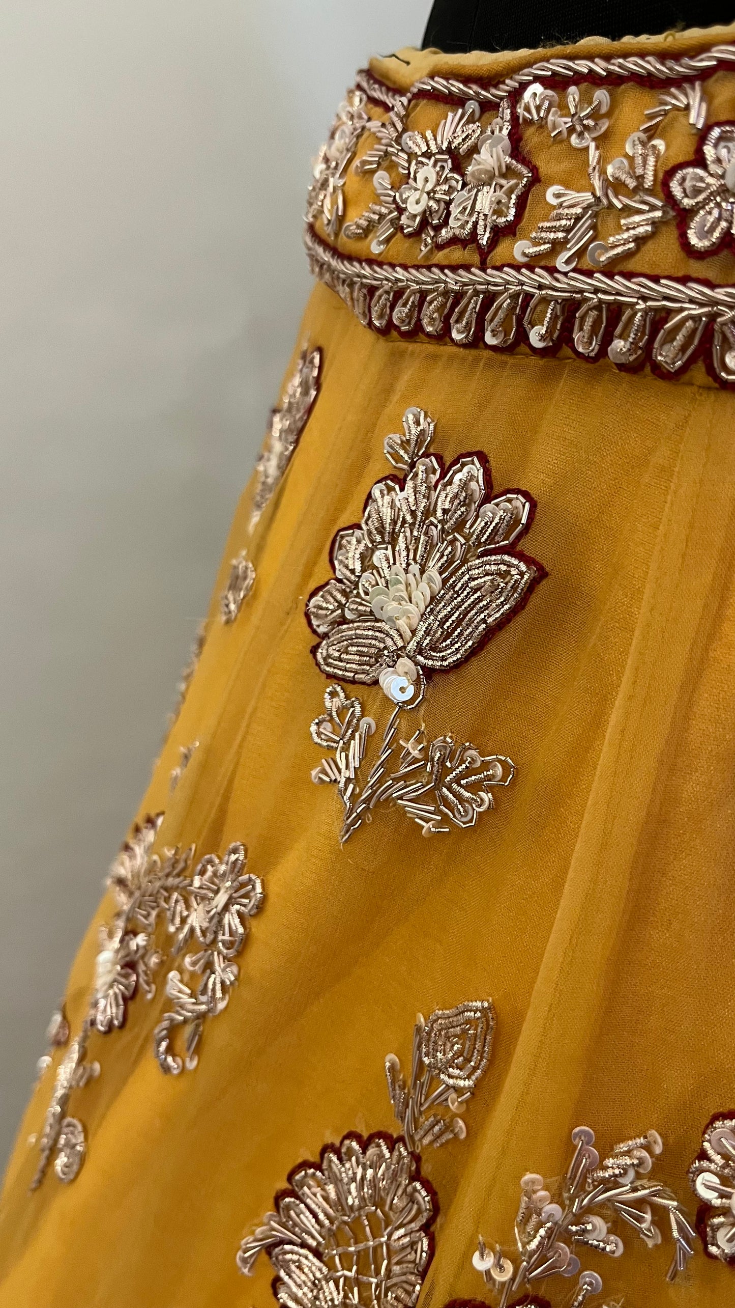 Zareen Mustard Heritage Bridal Lehenga