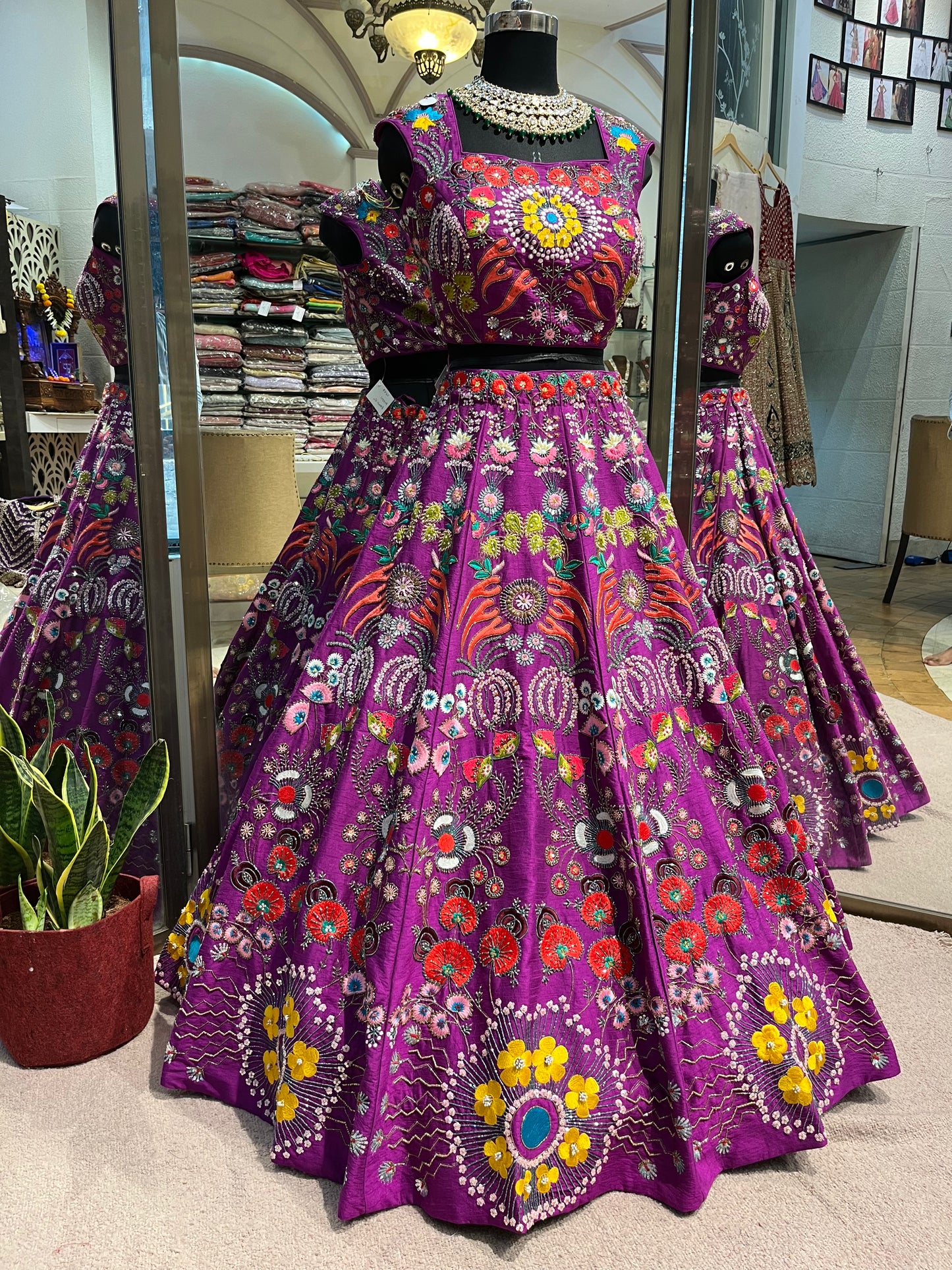 Amethyst Bloom Lehenga
