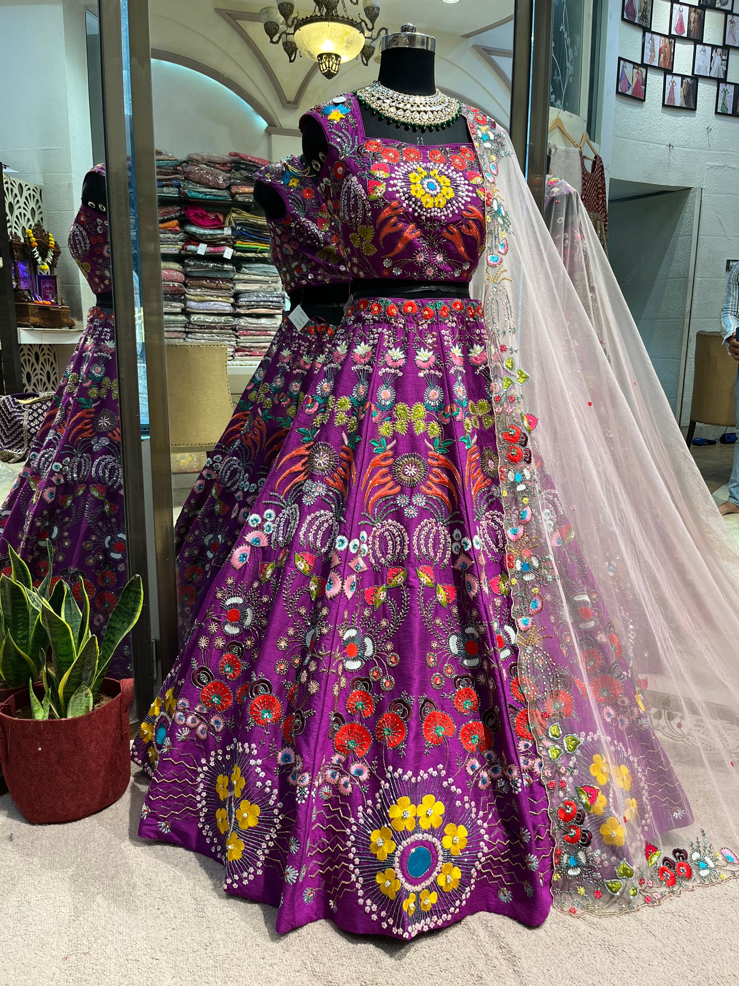 Amethyst Bloom Lehenga