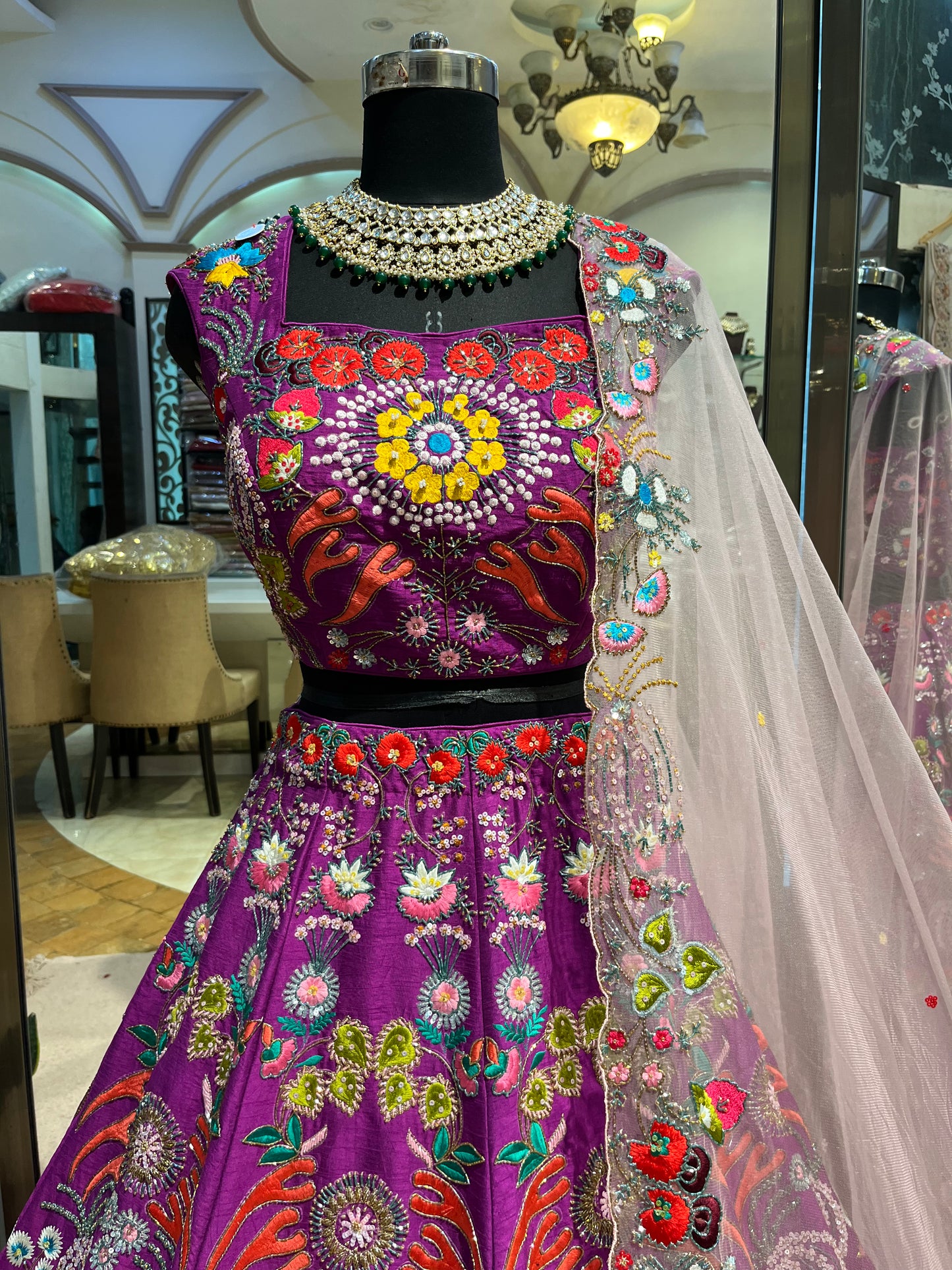 Amethyst Bloom Lehenga
