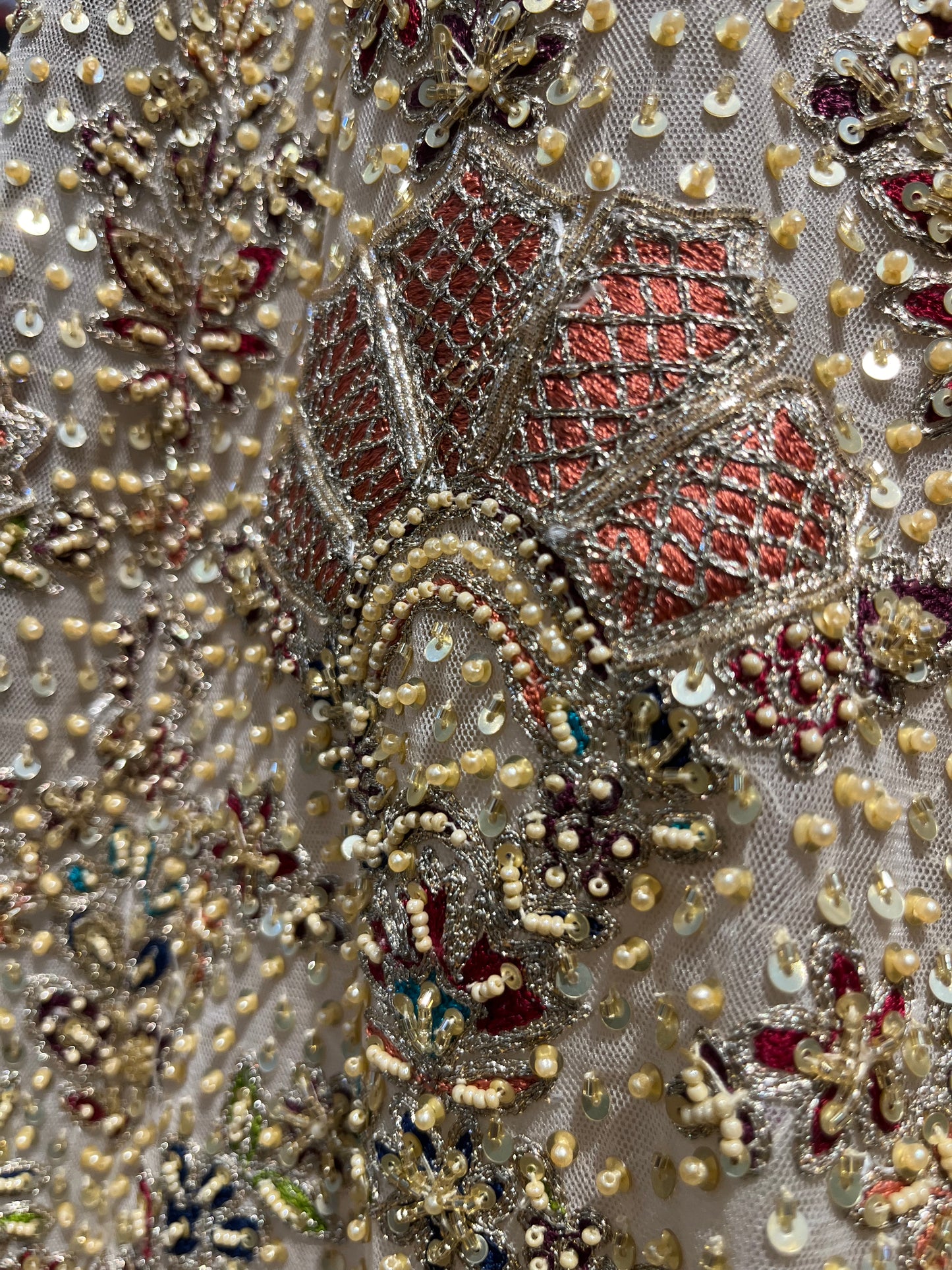 Royal Champagne Peacock Bridal Lehenga