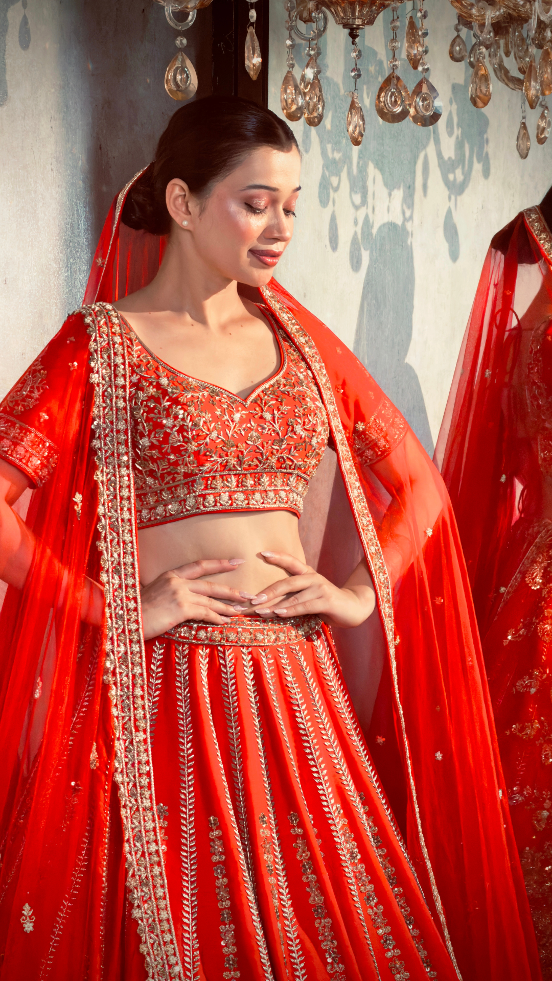 Vermillion Vera Lehenga