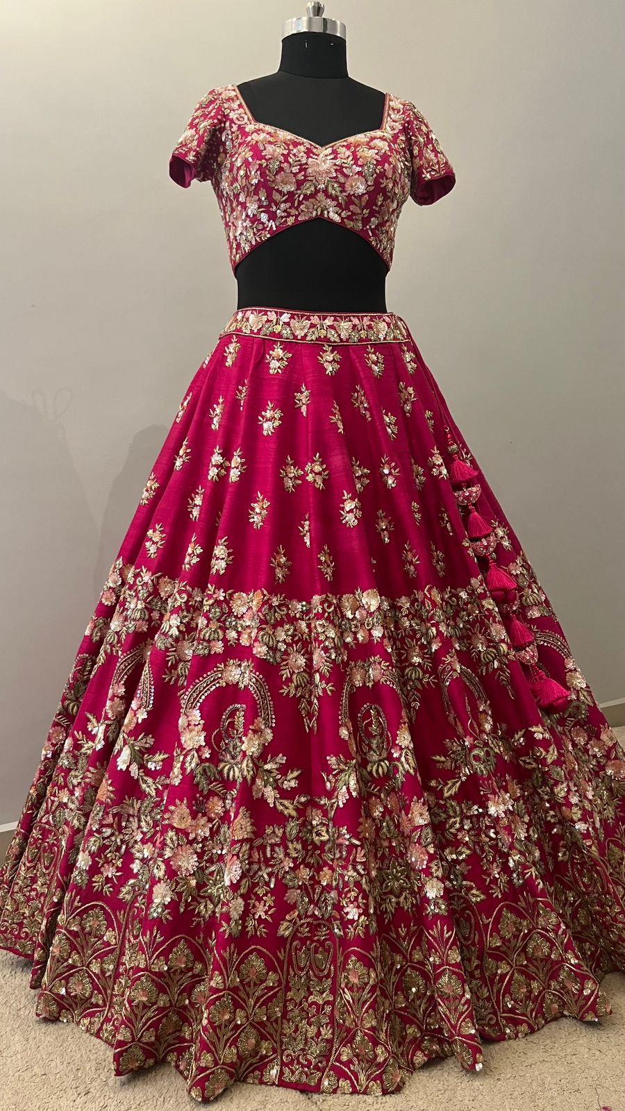 Rania Ruby Zardozi Bridal Lehenga