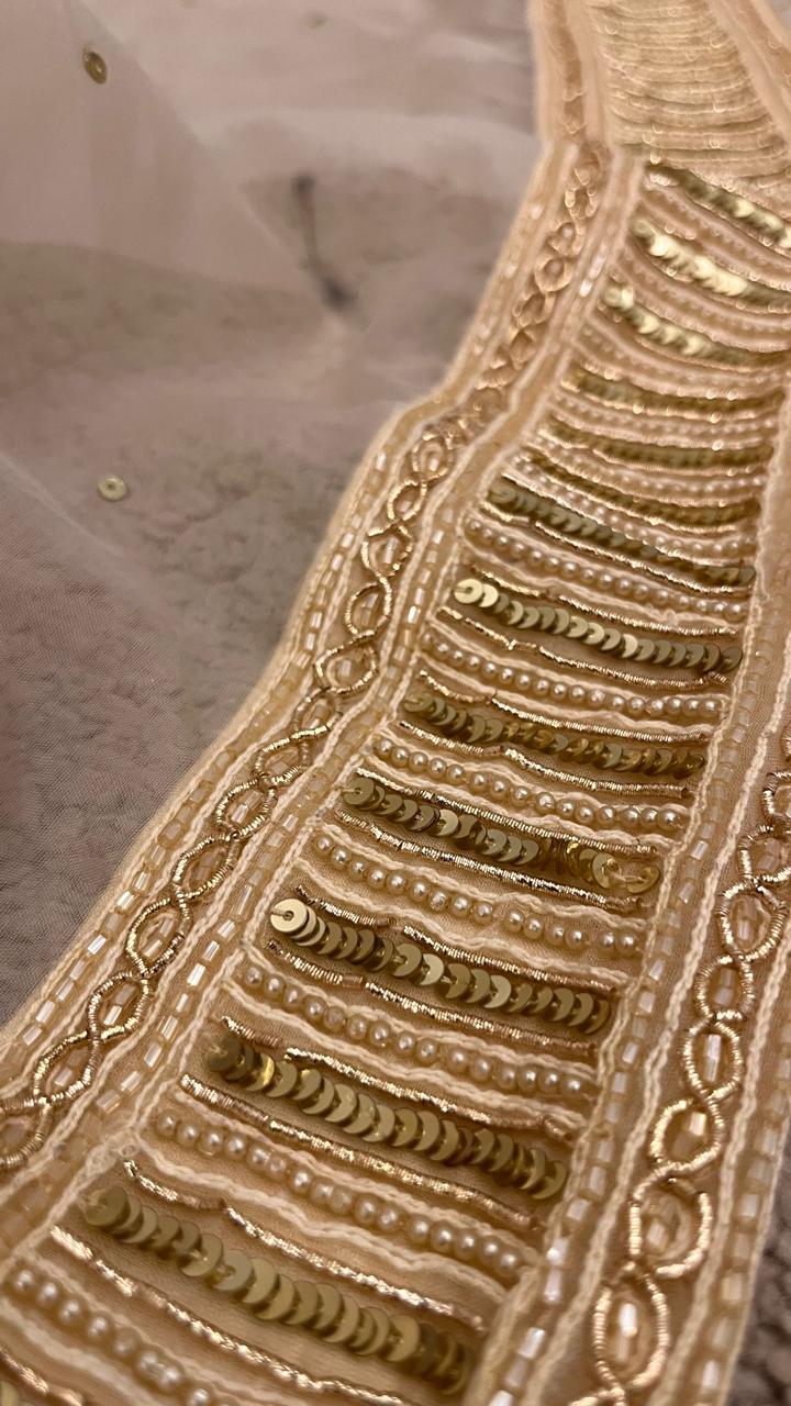 Regal Antique Gold Zardozi Bridal Lehenga Set