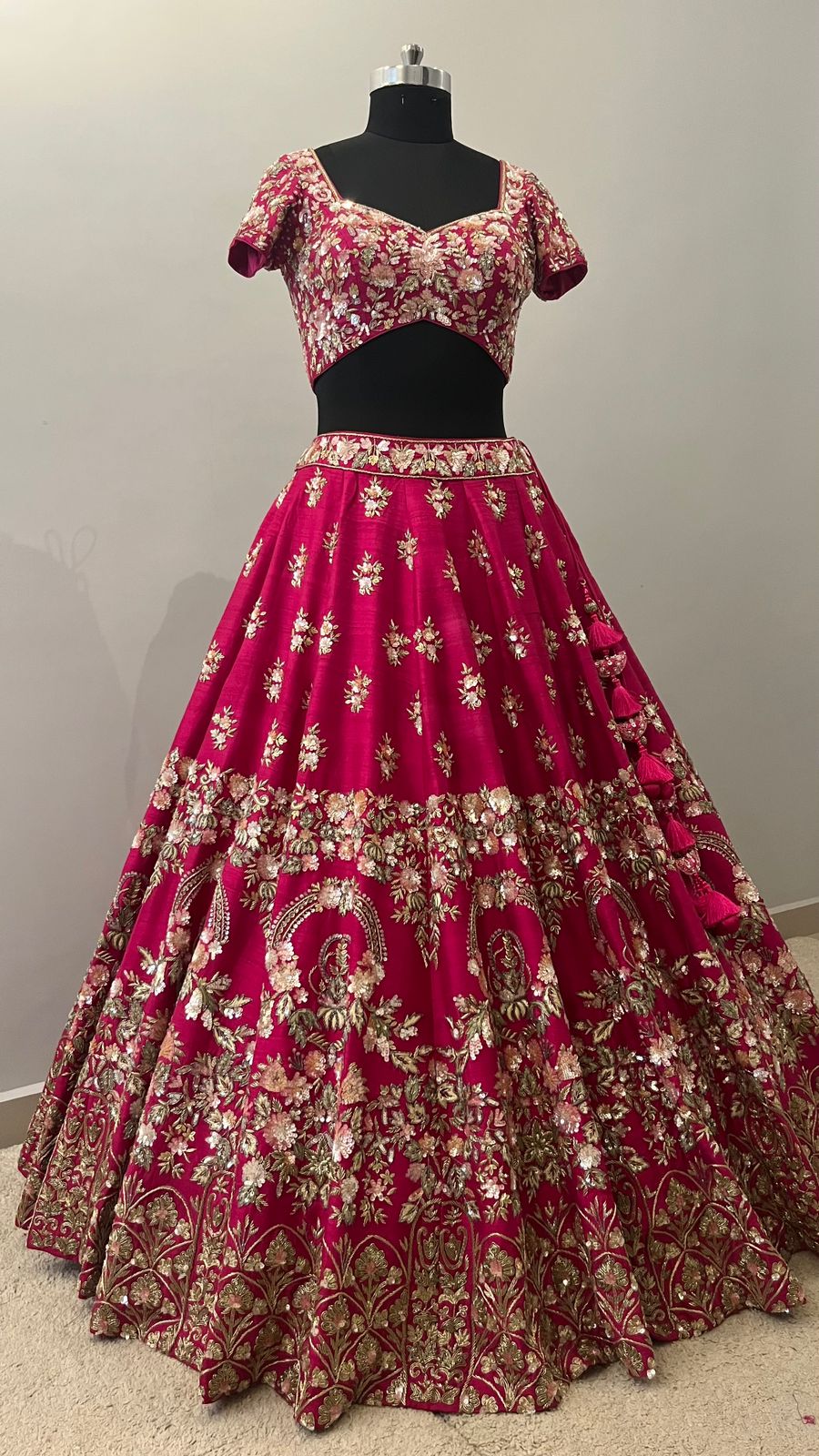 Rania Ruby Zardozi Bridal Lehenga