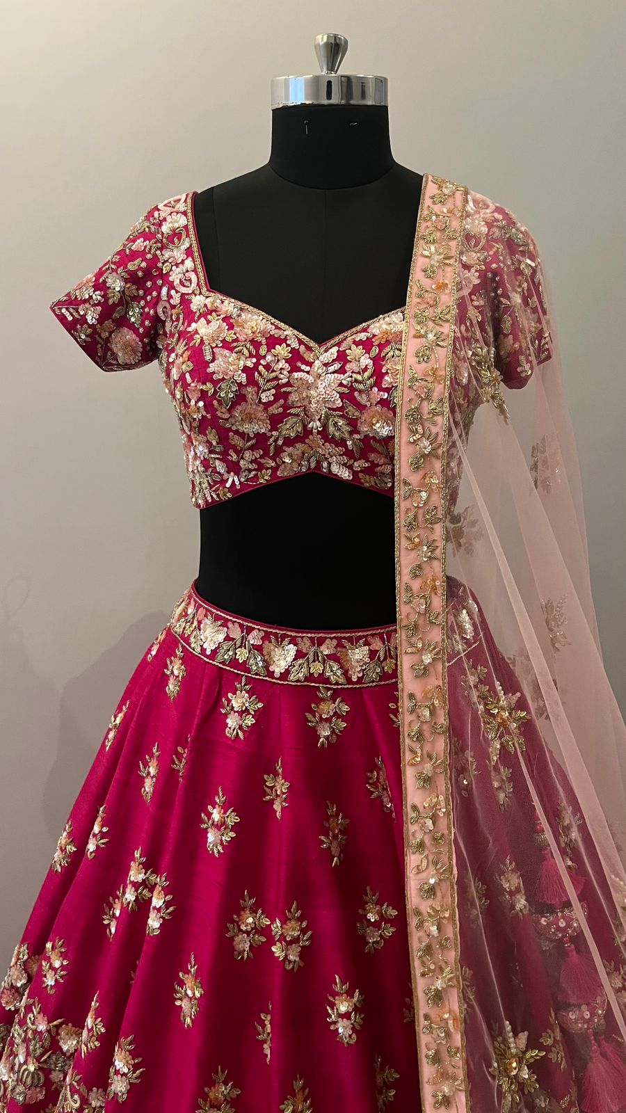 Rania Ruby Zardozi Bridal Lehenga