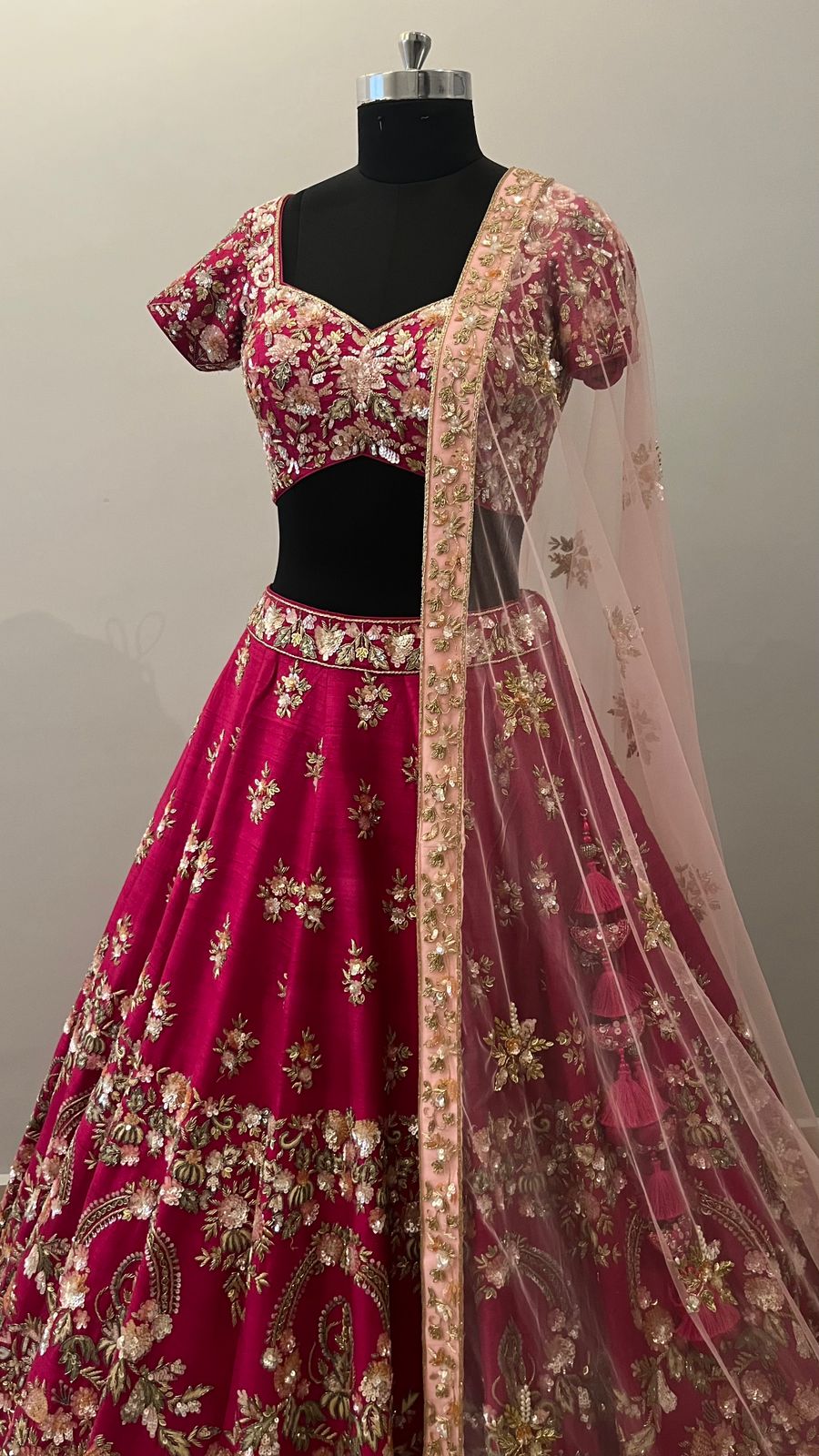 Rania Ruby Zardozi Bridal Lehenga