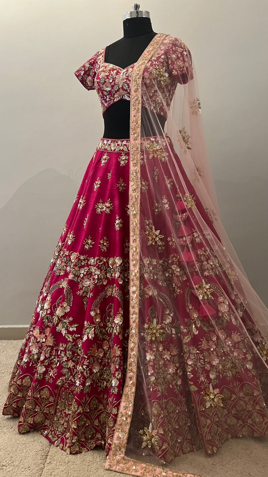 Rania Ruby Zardozi Bridal Lehenga