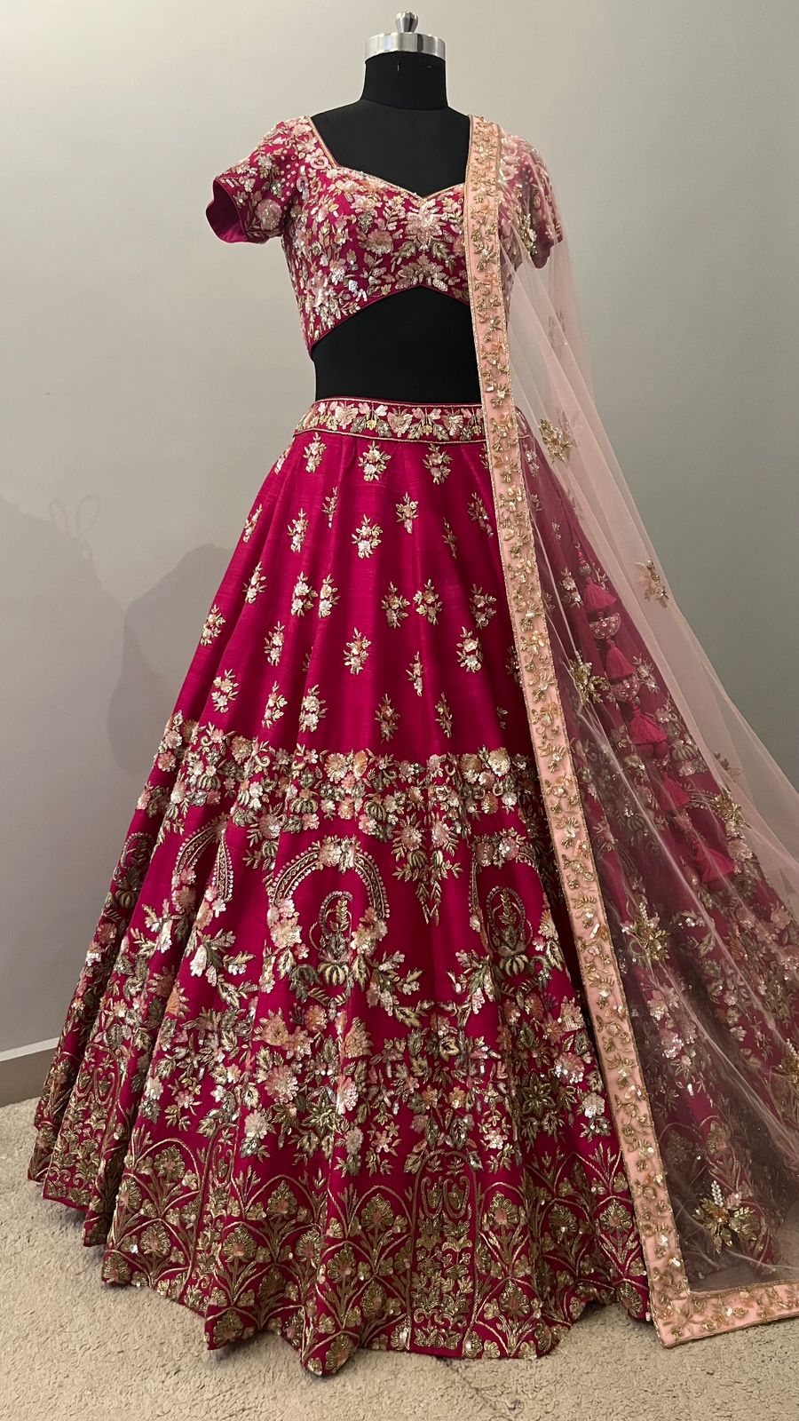 Rania Ruby Zardozi Bridal Lehenga